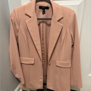 Blush colored pink blazer